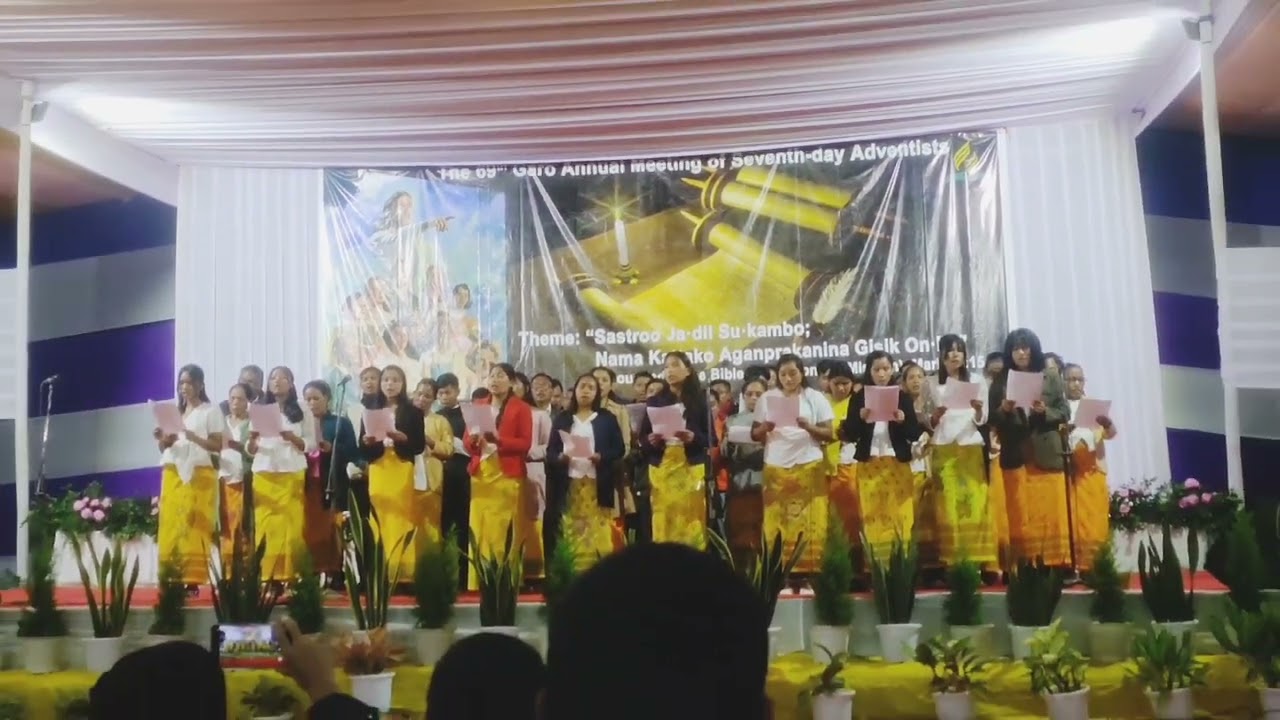 Doba a.pal welcome song #the 69 Garo Annual meeting of Seventh-Day Adventists Church.