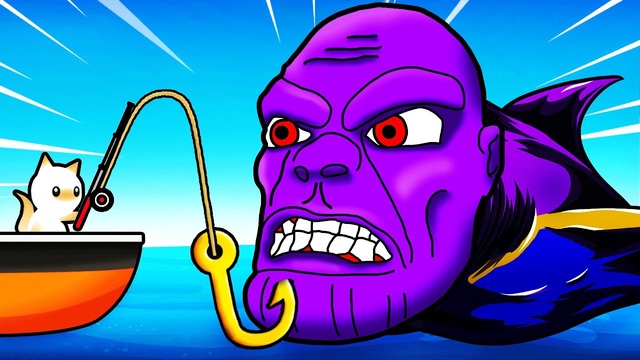 Catching The THANOS SHARK (Cat Goes Fishing)