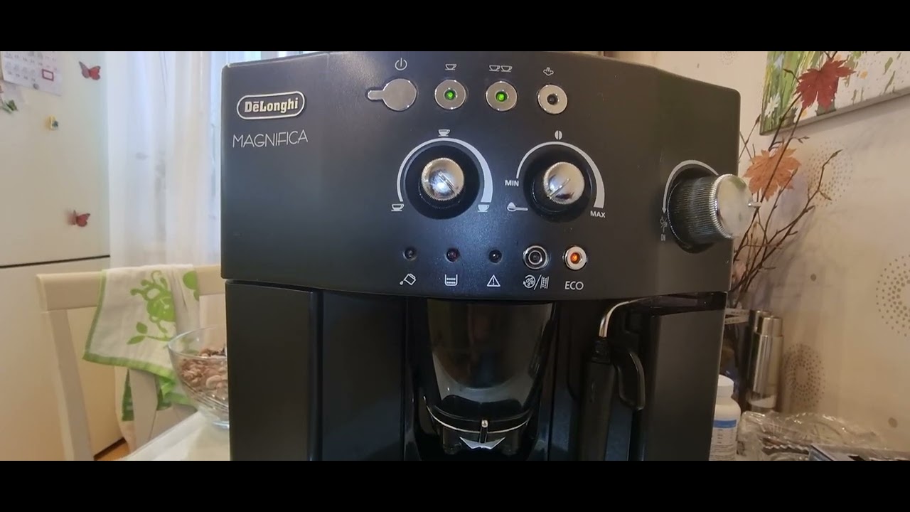 кофемашина delonghi manifica мигает индикация наполнения ёмкости гущи.