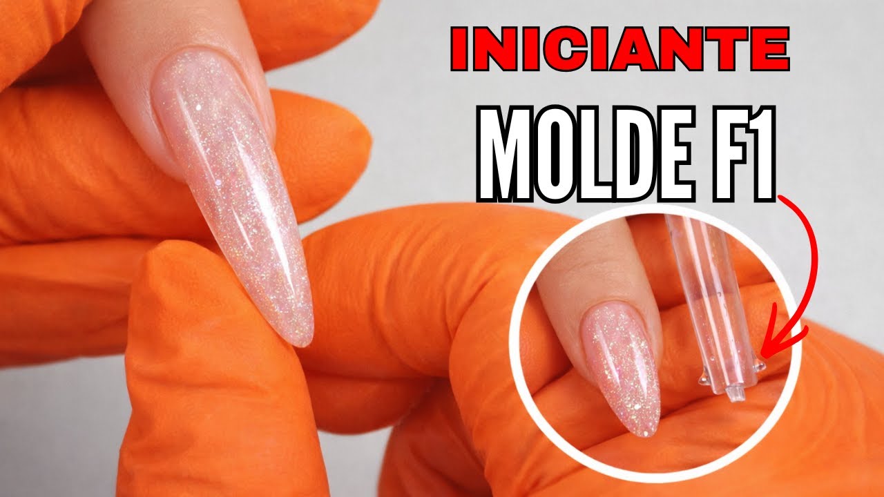 Unha de Gel no Molde F1 para Iniciantes