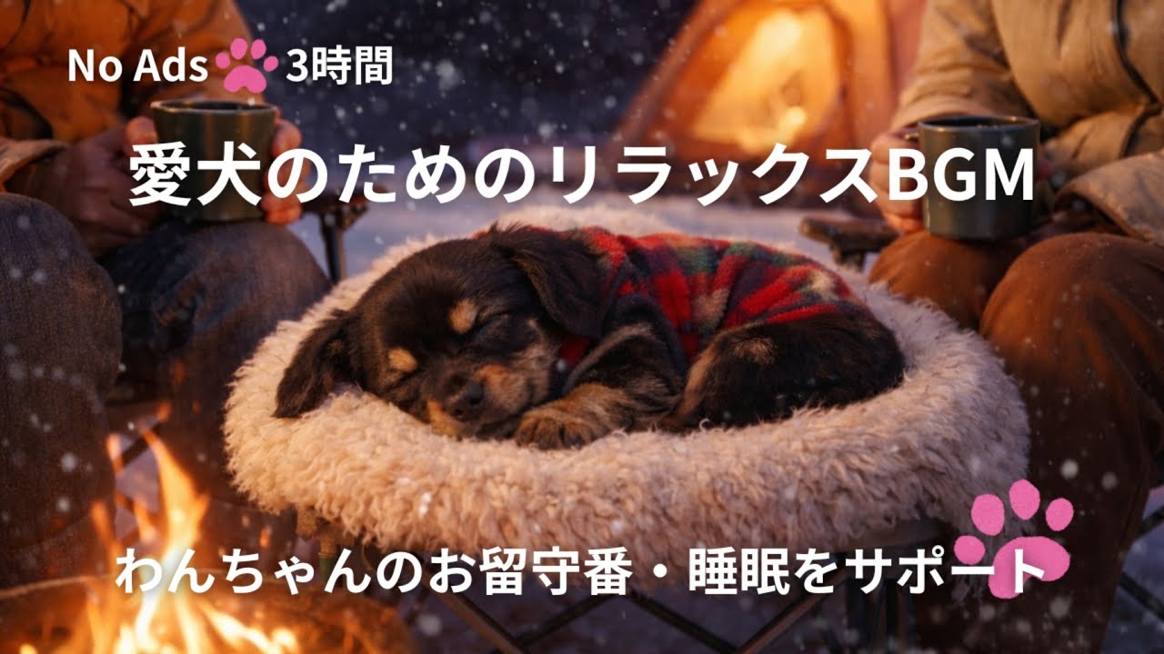 【広告なし3時間】🐾愛犬が10秒で眠る魔法のBGM🐾留守番中の分離不安を解消|犬のリラックス音楽🐾