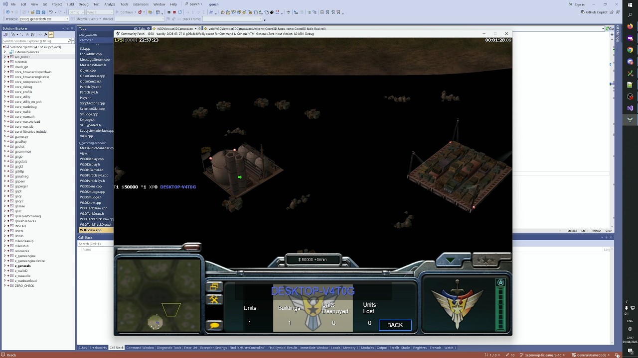 Naprawmy Generals Zero Hour 1324 - Zbadaj odtwarzanie kamery 2