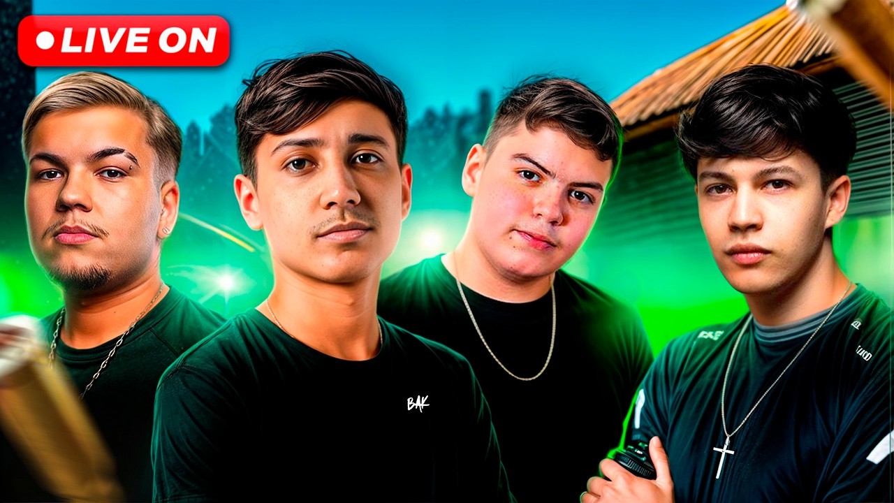 TIME DAS LENDAS JOGANDO CAMPEONATO! 💚 LOUD BAK LIVE 💚 TWO9, PHZIN, LUCI!