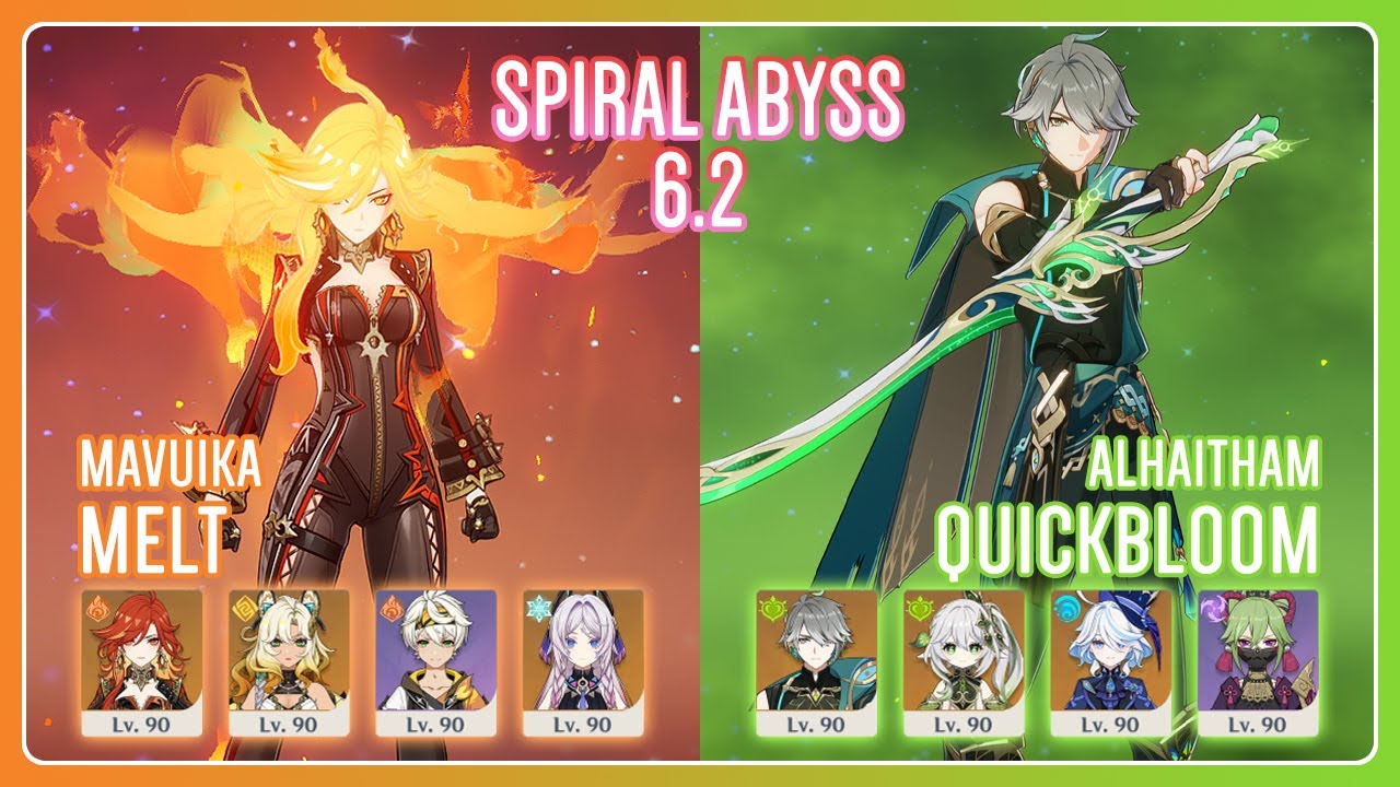 C0 Mavuika Melt & C0 Alhaitham Quickbloom | Spiral Abyss 6.2 | Genshin Impact