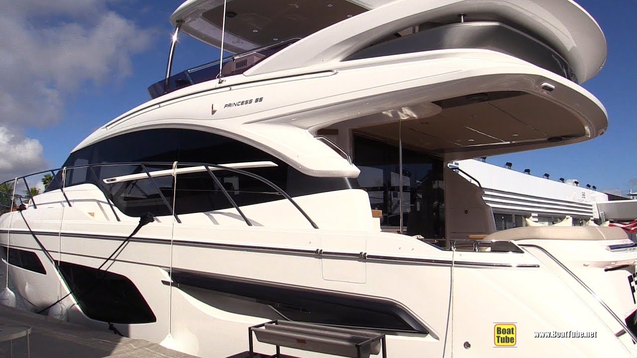 2020 Princess F55 Luxury Yacht - Walkaround Tour