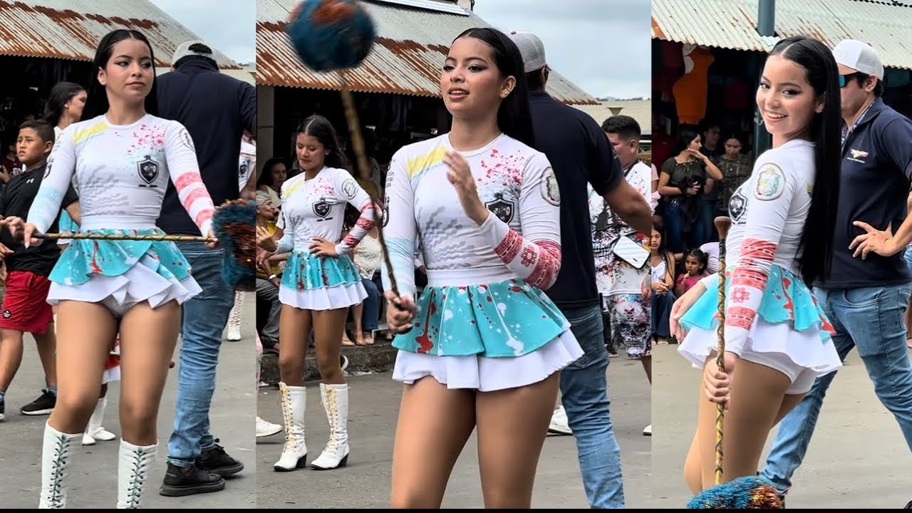 ✅❤️Bellezas de bastoneras ❤️❇️ #bastoneras #desfile #baile 