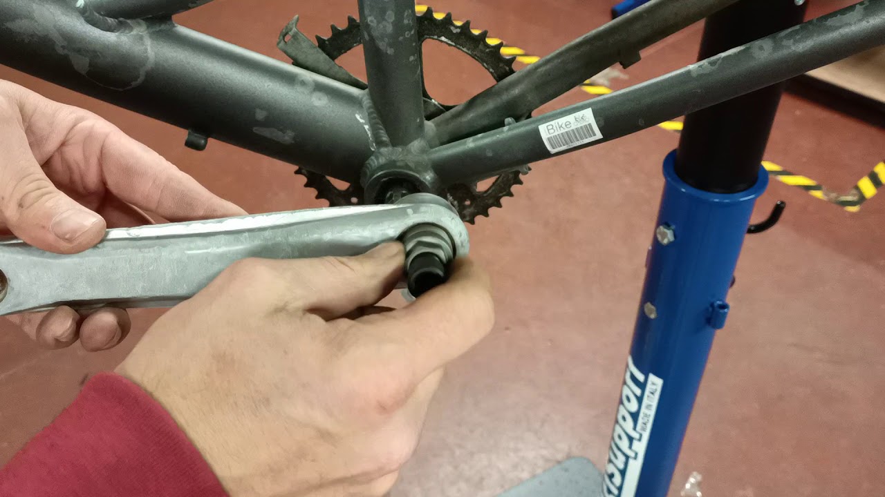 Monteren crank.