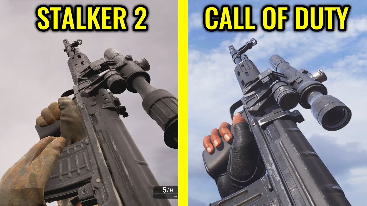 Stalker 2 vs COD Black Ops 6  - Weapons Comparison