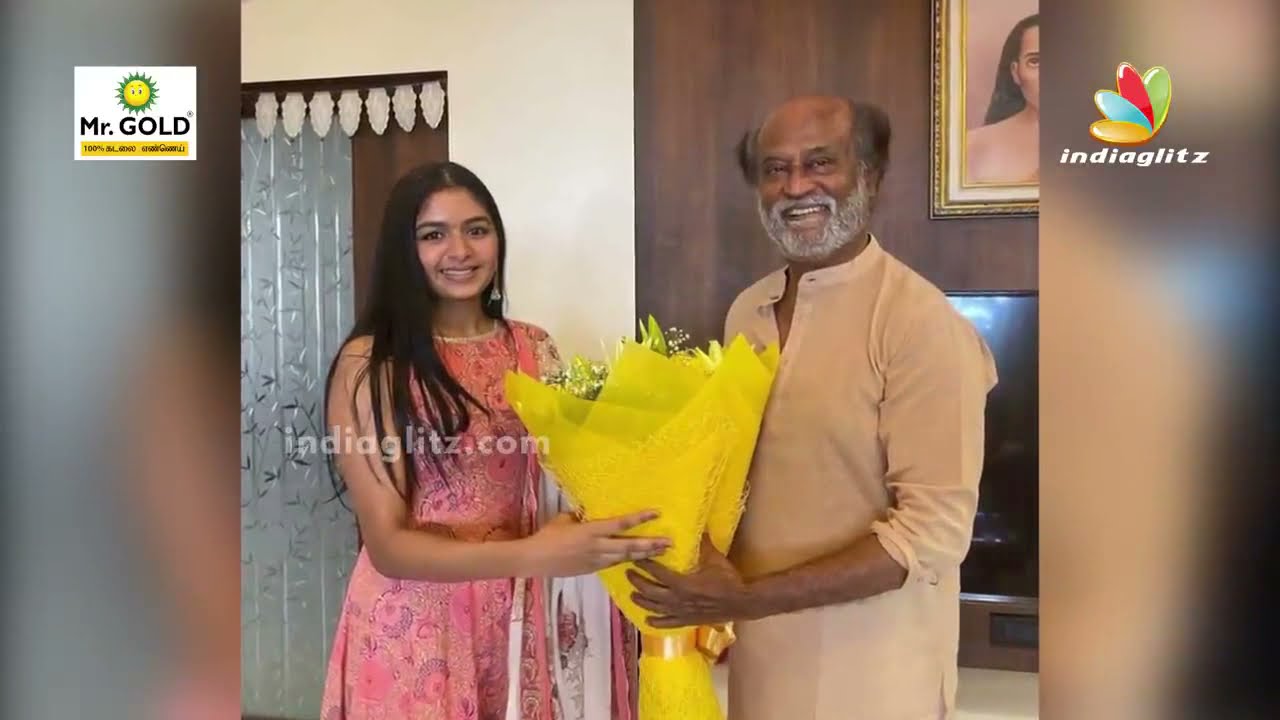 Director Shankar Daughter Aditi takes Superstar Rajinikanth's blessings | Viruman