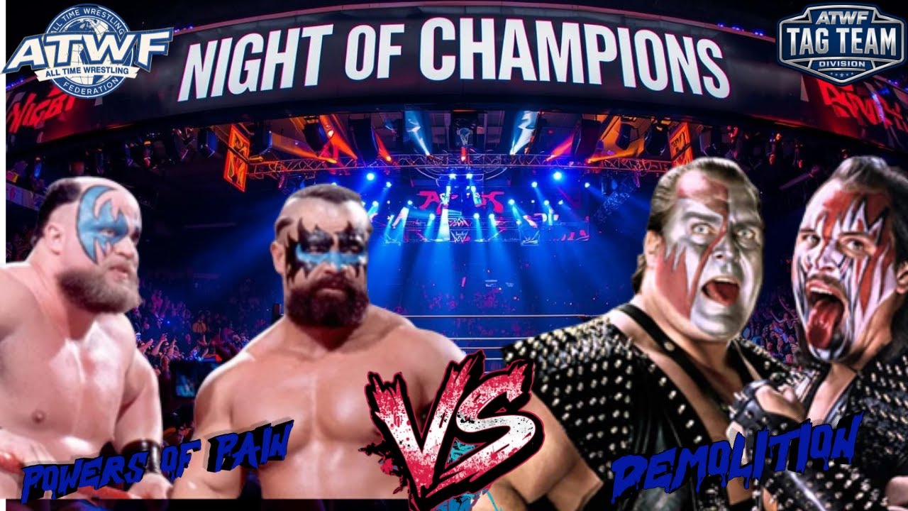 Матч Demolition против The Powers Of Pain за титул командных чемпионов ATWF.