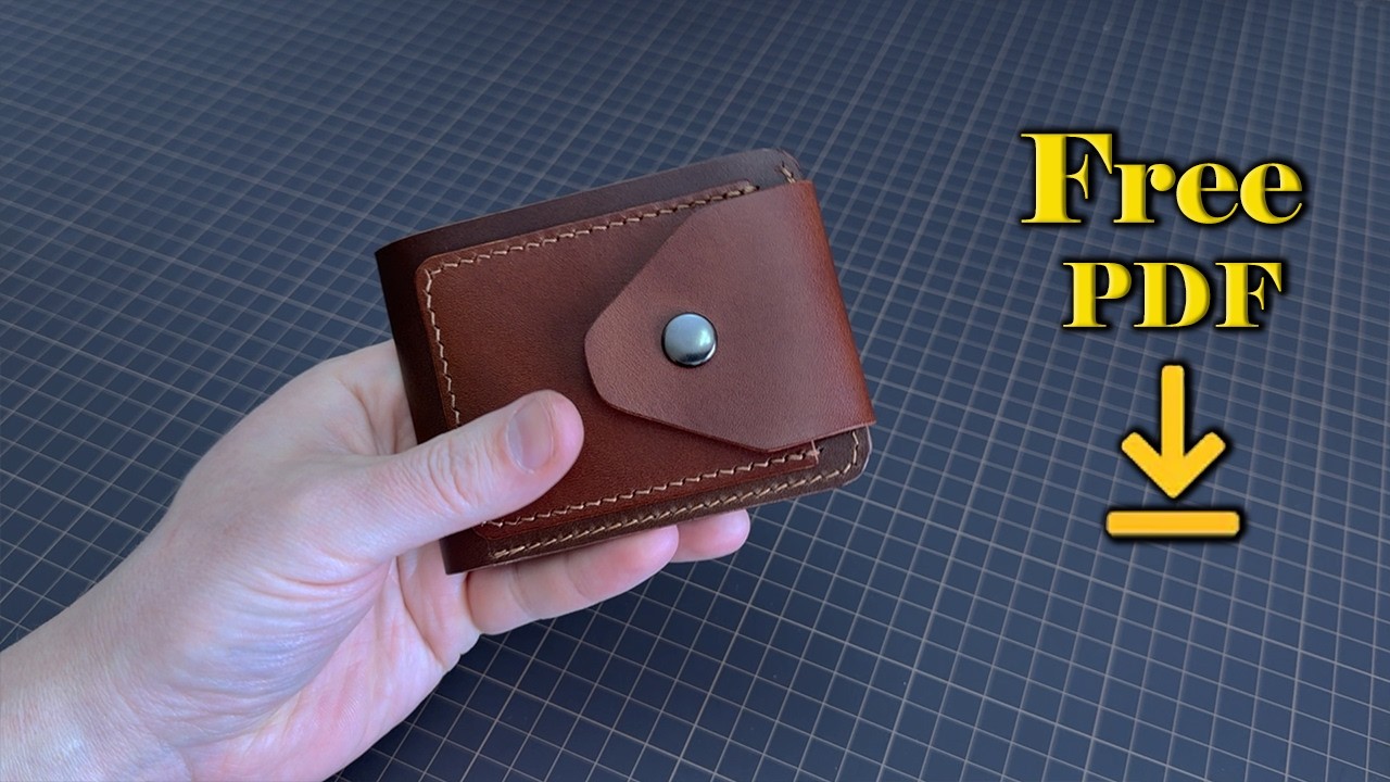 Making a Beautiful bifold Wallet with your own hands + Free PDF Pattern