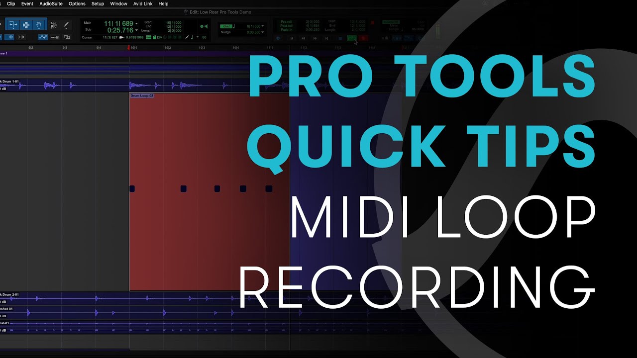 Pro Tools Quick Tips: MIDI Loop Recording