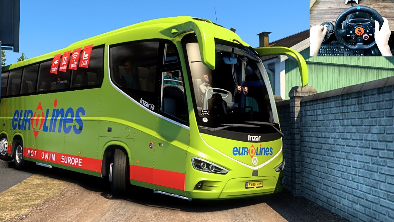 Smoothest Bus Driving Through Extreme Narrow Roads of Africa | #ets2 | Logitech G29 Steering Wheel