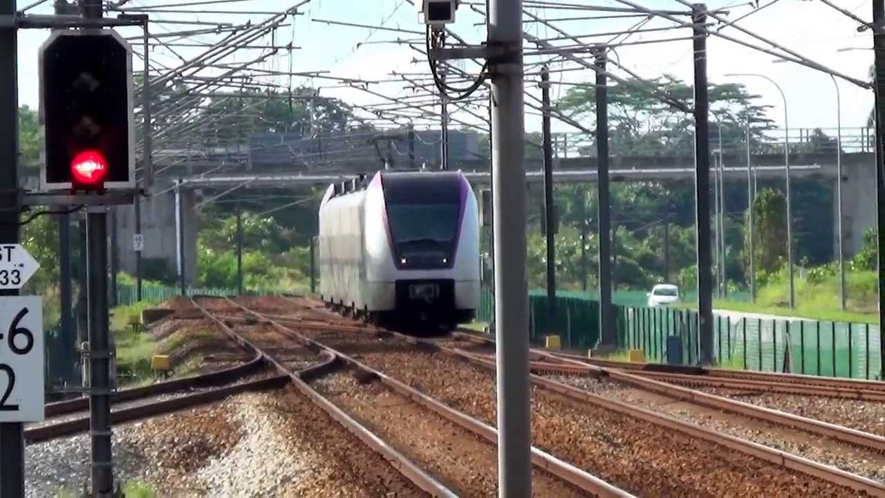 Siemens Desiro ET 425 M four-car Electric Multiple Units Crosses & Rips Past Salak Tinggi!!!