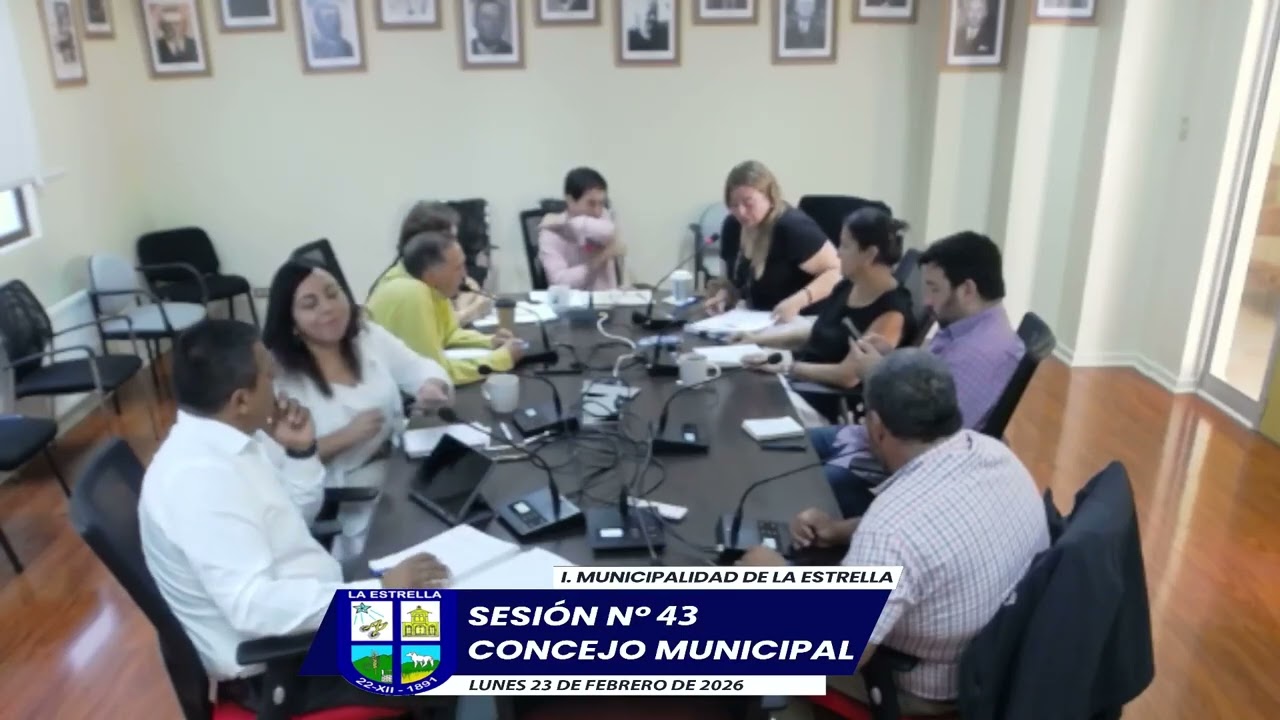 Sesión N°43 Concejo Municipal La Estrella