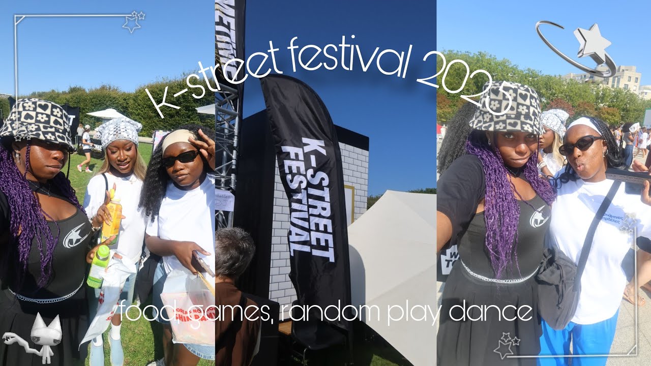 K-street festival 🎉 food, games, random play dance...