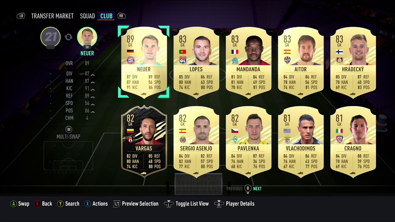 800k squad builder fifa21