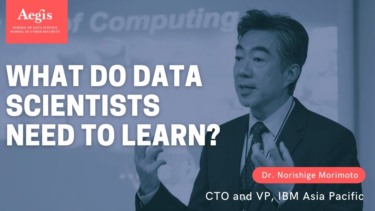 Dr. Norishige Morimoto, CTO & VP, IBM Asia Pacific speaking at Aegis School of Data Science, Mumbai