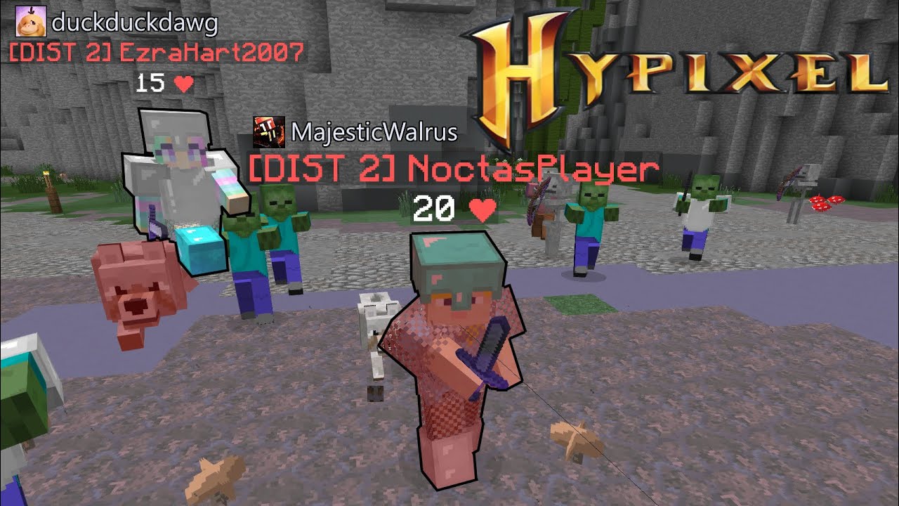 the adventures of duckduckdawg and majesticwalrus - blitz survival games (hypixel)