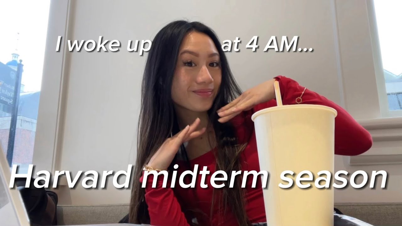 HARVARD MIDTERM WEEK (*BRUTAL* 4AM routine, morning lift, study tips)