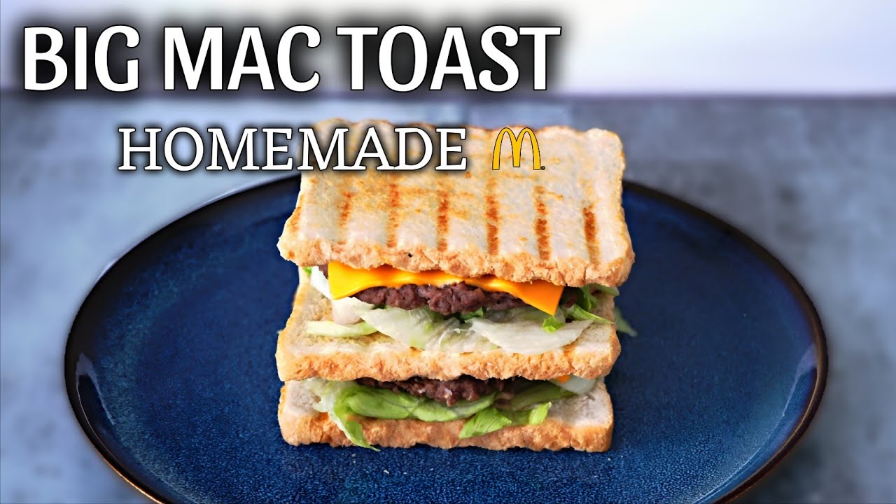 Mcdonald's 🍔 | BIG MAC TOAST | Homemade Rezept #food #mcdonalds #burger 