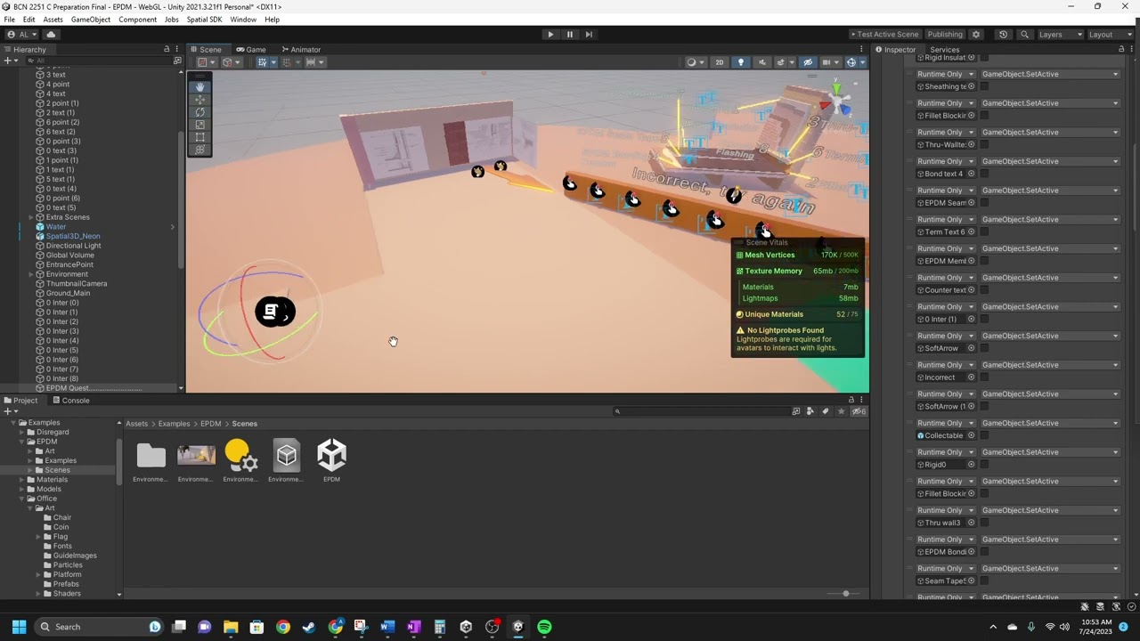 Unity: Tips for Lighting, Spatial Quest, and using Example Environments