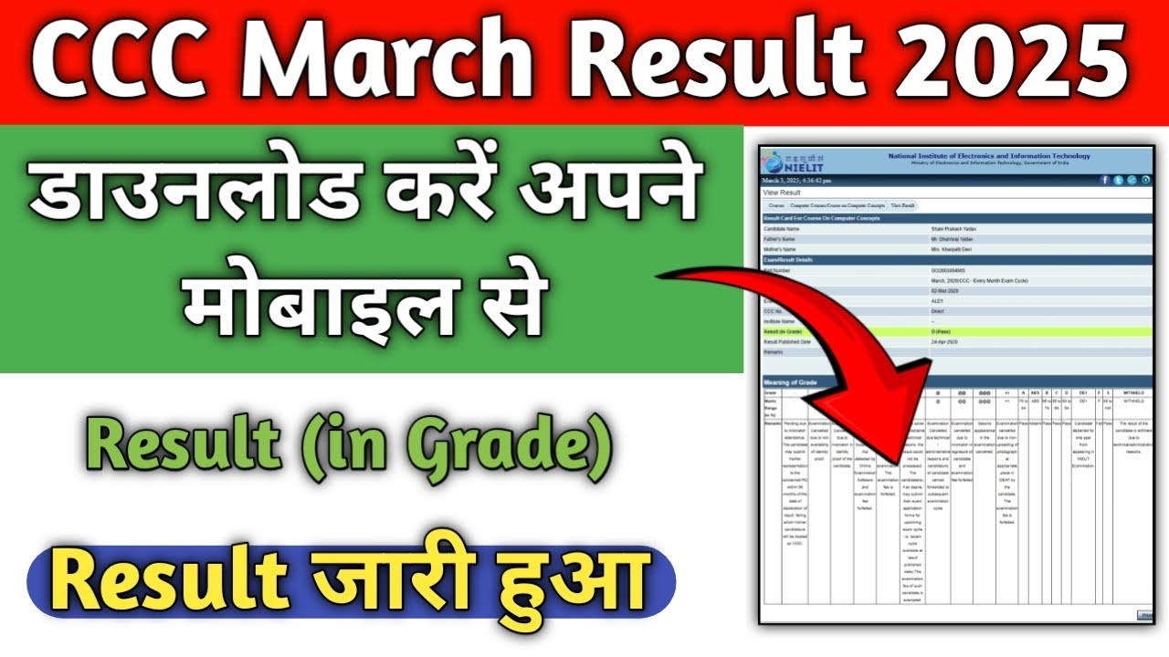 CCC March Result 2025 Kaise Download Kare? | How to Check CCC March Result 2025 | Step-by-Step Guide
