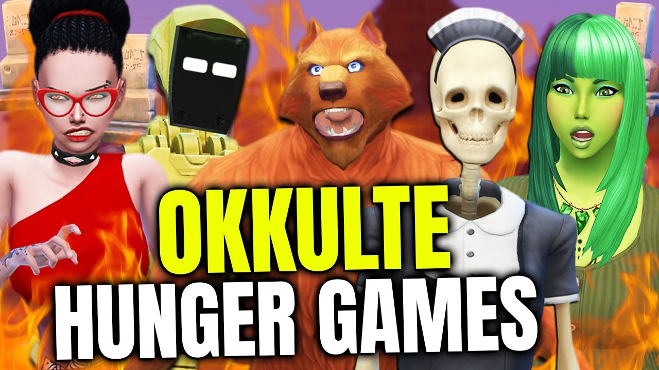 Sims 4 ABER alle OKKULTE *treten* GEGENEINANDER an! 😱 HUNGER GAMES EDITION 🔥😈