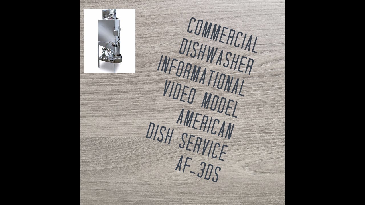 AMERICAN DISH SERVICE AF-3DS-SIMPLE MAINTENANCE REQUIRED FOR A COMMERCIAL LOW TEMP SINGLE RACK