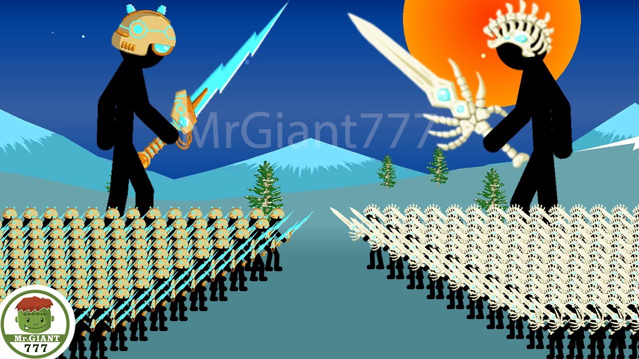 SWORDWRATH VOLTAIC x9999 VS SWORDWRATH BONE DEFEAT GIANT BOSS | Stick War Legacy Mod | MrGiant777