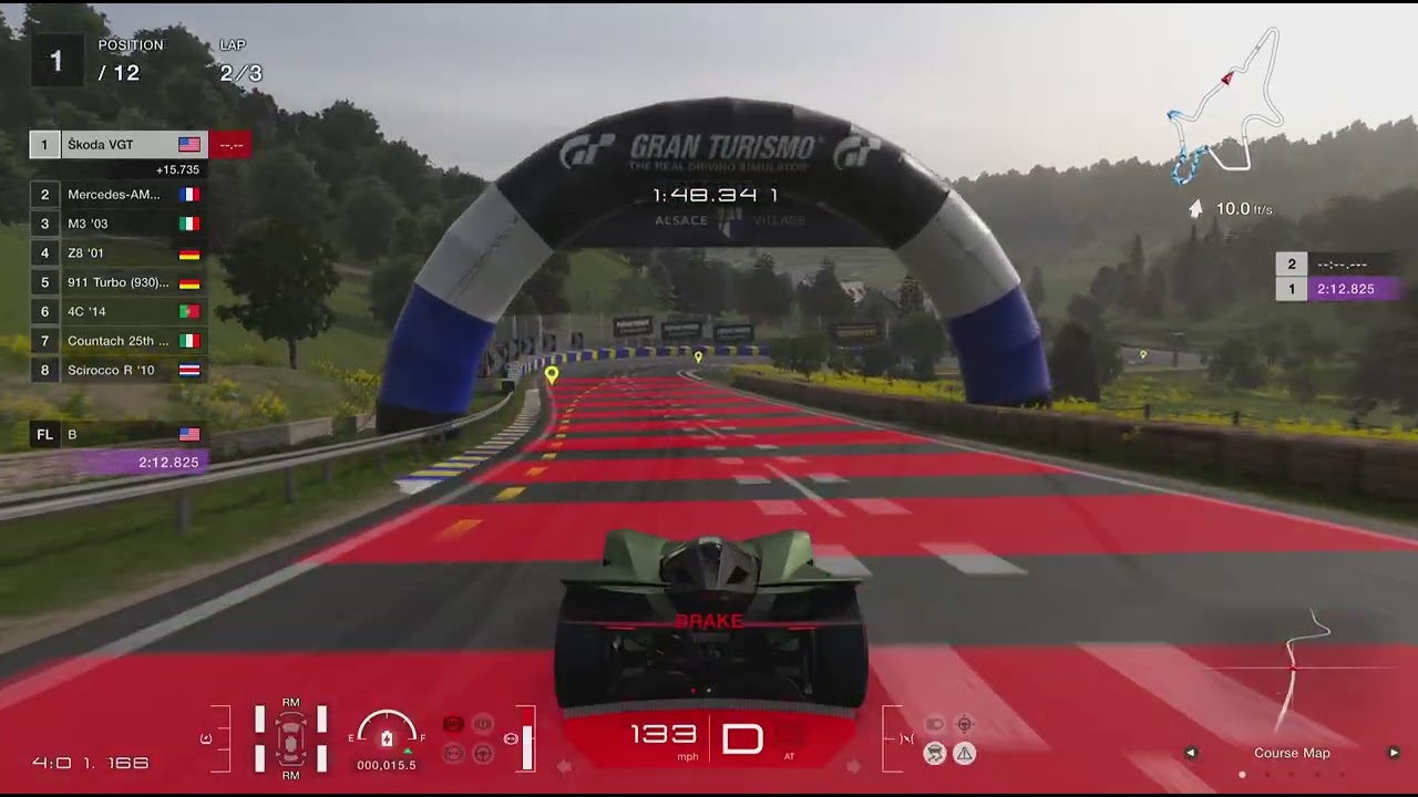Gran Turismo 7 - Weekly Challenge - European Clubman Cup 600 - Alsace Village Rev - Skoda VGT - GT7