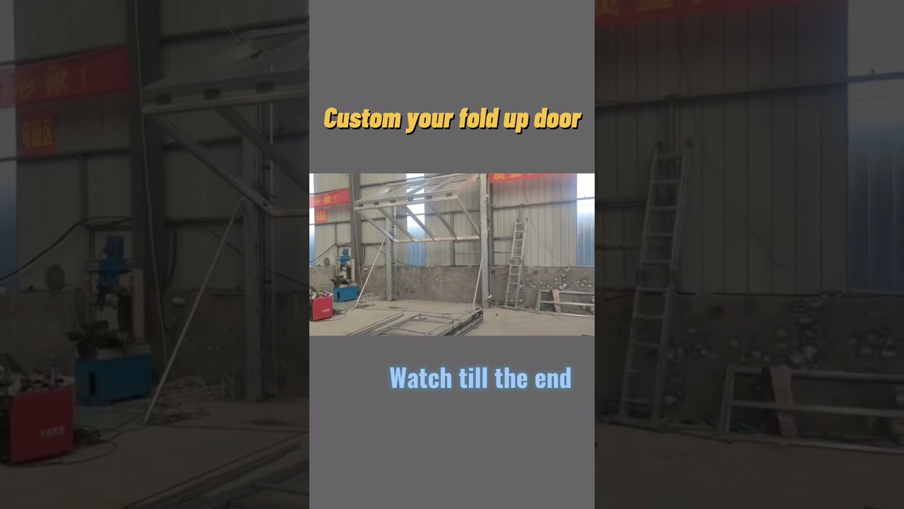 Overhead bifold garage door #construction #fypシ #architecture #homebuilder #shorts #trending #viral