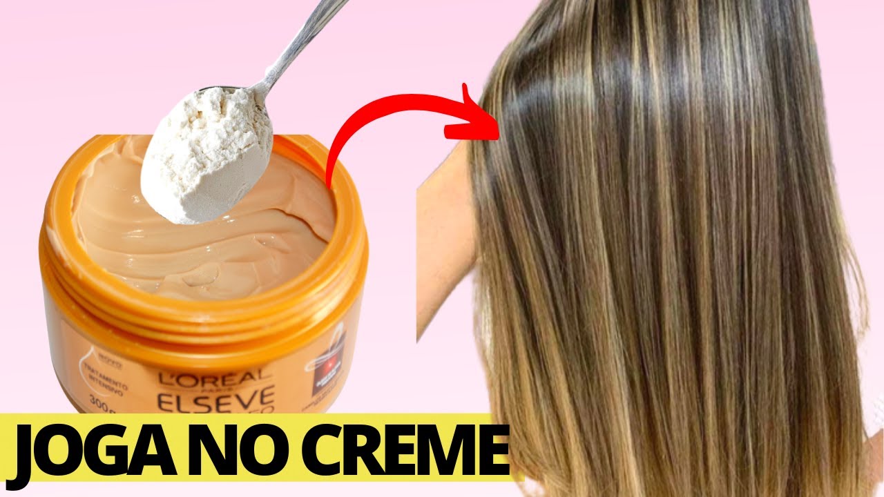 ALISAMENTO CASEIRO / SE JOGAR UMA COLHER DISSO NO CREME ALISA O CABELO DE PRIMEIRA! #hairtutorial