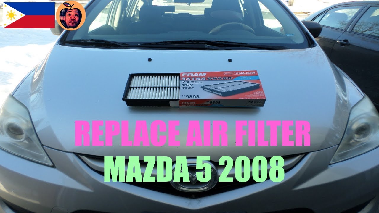 Air Filter Replacement (Mazda 5 2008)