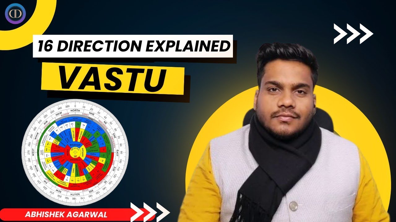 वास्तु शास्त्र की 16 दिशाओं का पूरा ज्ञान! घर 16 direction chakra, डिग्री के साथ | Abhishek agarwal