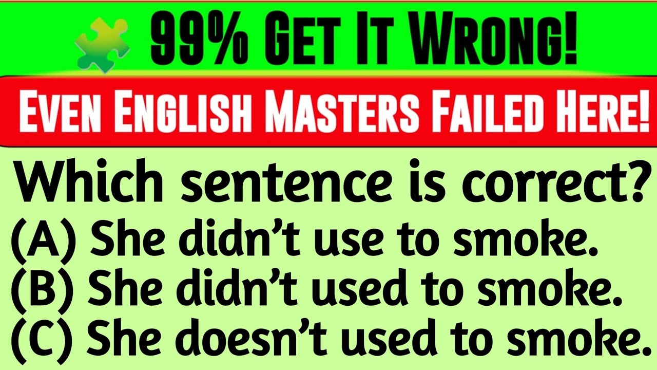 Mixed English Grammar Test: Even English Masters Failed Instantly 😱