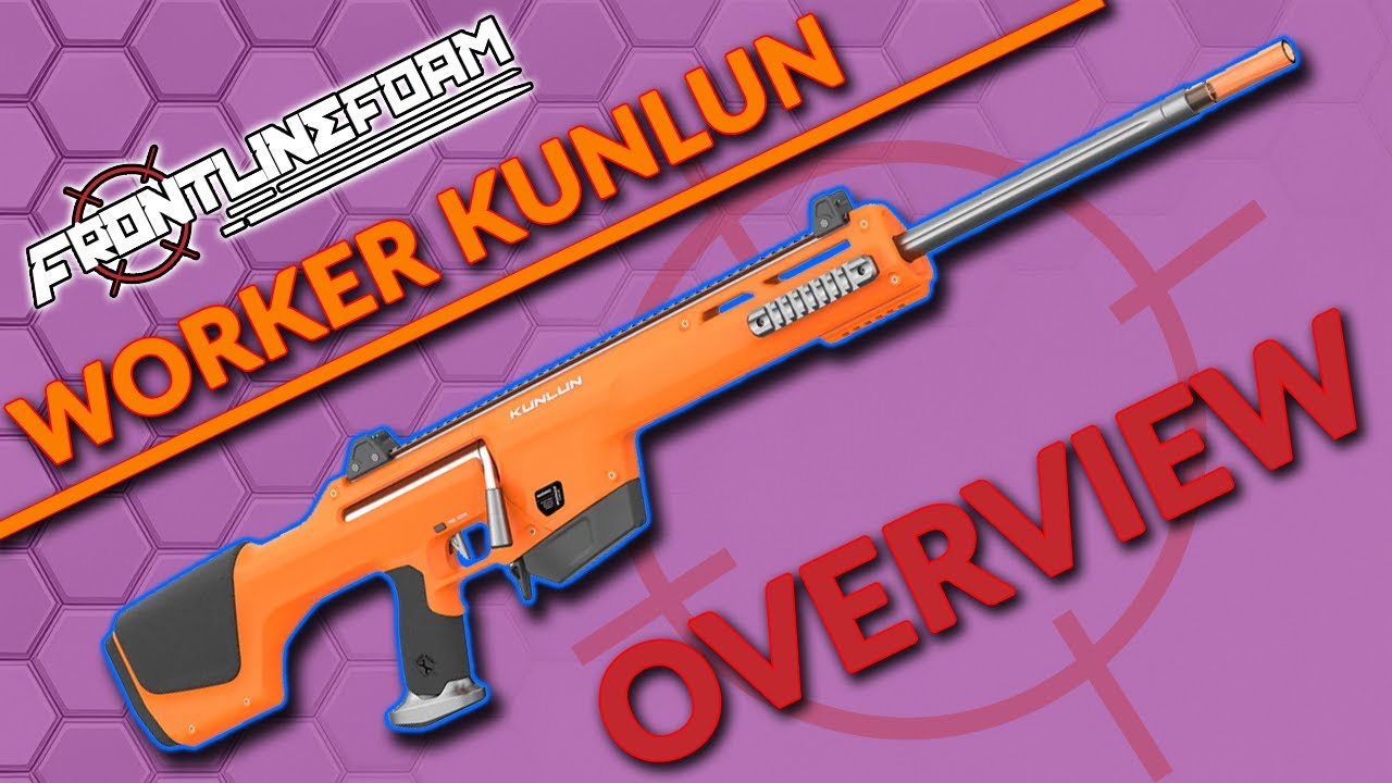 Обзор бластера Worker Kunlun Bolt-Action Sniper Blaster | ЛУЧШИЙ бластер Nerf с болтовым затвором?