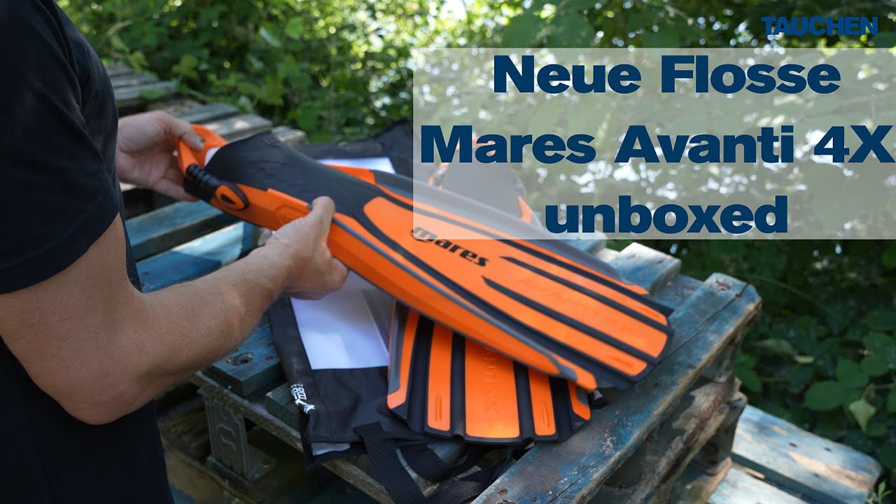 Unboxig Mares Avanti 4X - neue Flosse zum Gerätetauchen / Scubadiving