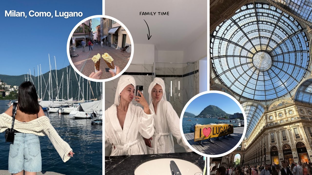 Family Days in Lugano, Lake Como & Milan | Soft life, travel & Italian summer moments
