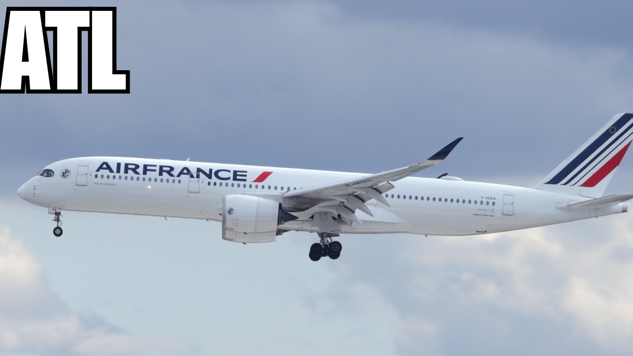 Global Heavy Jet Parade at ATL! Planespotting Air France, Qatar, Delta, Virgin & More in 4K!