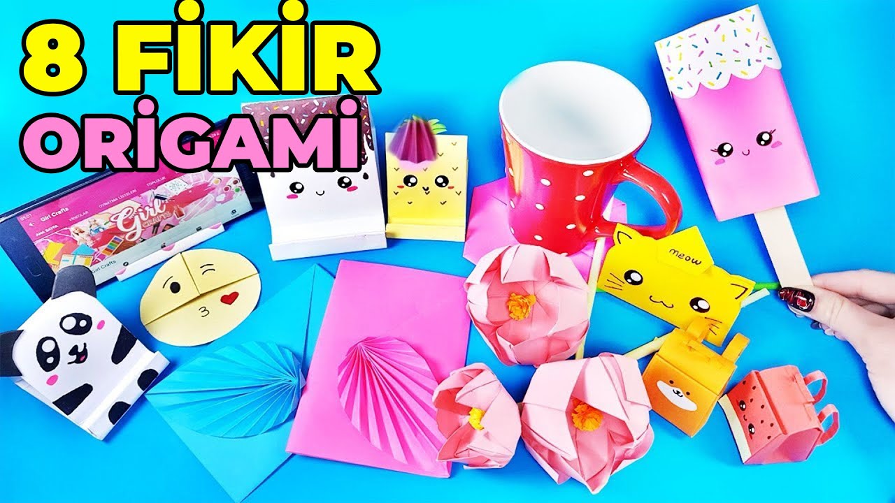 EVDE SIKILDIĞINIZDA KAĞITTAN YAPABİLECEĞİNİZ 8 HARİKA FİKİR! - Origami Hileleri