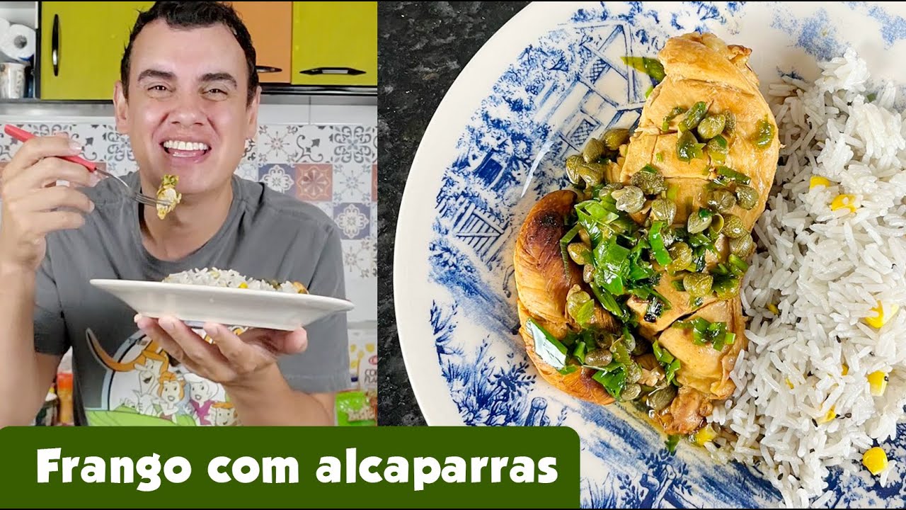 FRANGO COM ALCAPARRAS - Fubá online