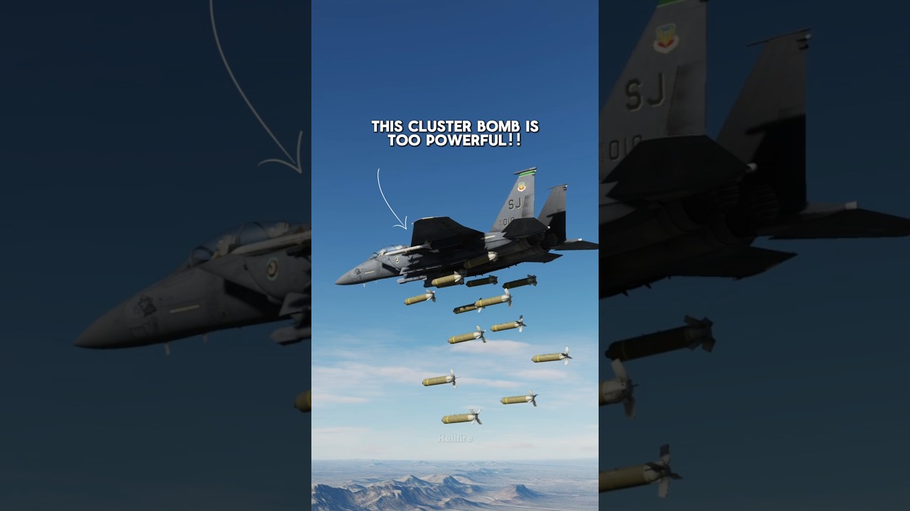 Эта американская кассетная бомба слишком мощная!😳 #dcs #dcsworld