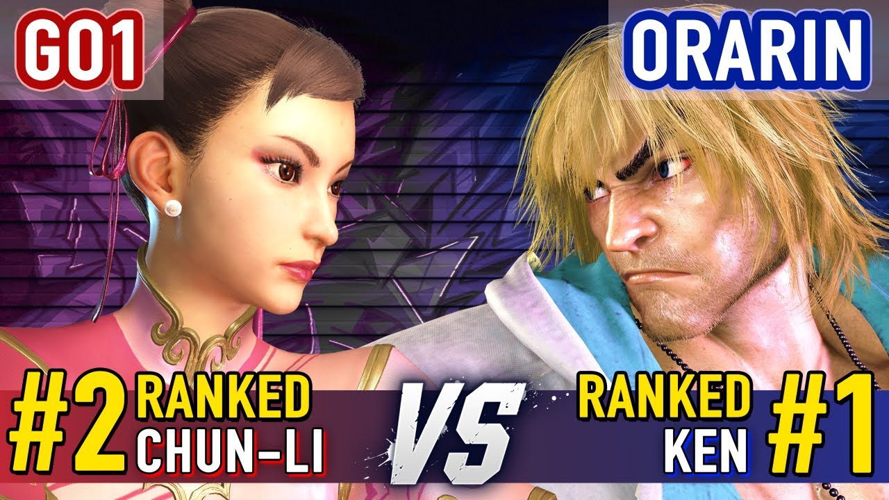 SF6 ▰ GO1 (#2 Ranked Chun-Li) vs ORARIN (#1 Ranked Ken) ▰ Street Fighter 6 High Level Gameplay