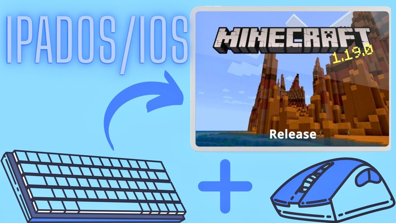 Поддержка клавиатуры и мыши в Minecraft PE | iPadOS/ iOS