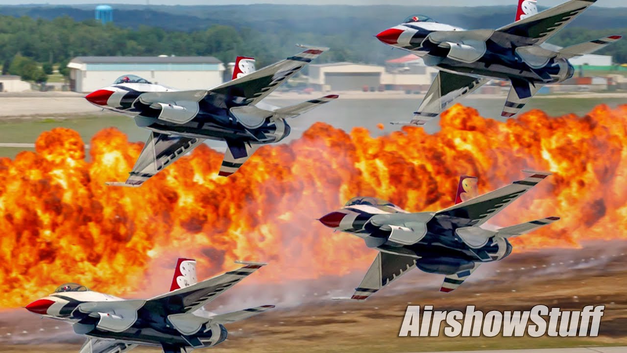 From the Tower! Thunderbirds Pyro and More Airshow Highlights - Battle Creek Airshow 2025