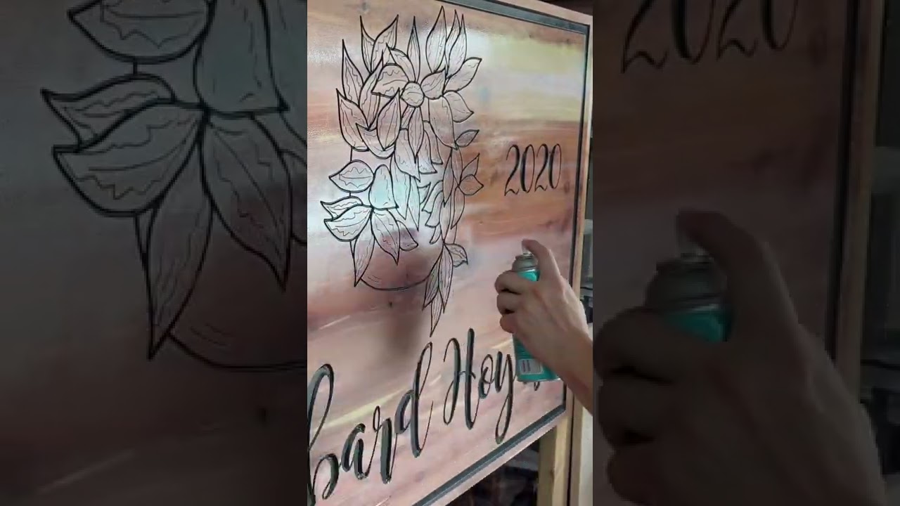 Last coat of clear 🧥 #woodworking #signmaking #woodshop #woodshop #wood #woodfinishing #handmade