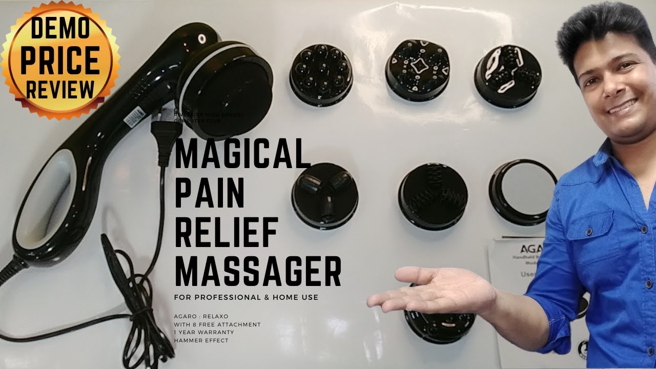 Best Affordable Body Massager / Pamper yourself at home/ AGARO Relaxo Handheld Massager With 8 Heads