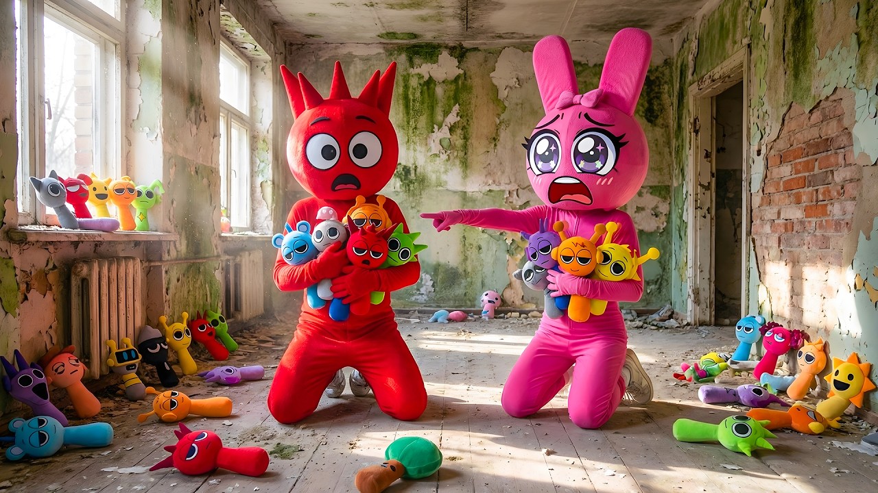Пинки и Рэдди нашли ВСЕХ Спрунки в заброшенном доме!