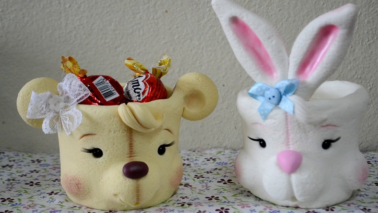 DIY porta bombons coelho